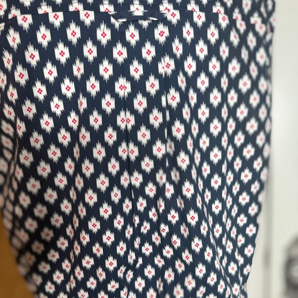 Michael Kors Tie-in-Front Poplin Summer Sleeveless Shirt Dress, Size 14 - Picture 11 of 11